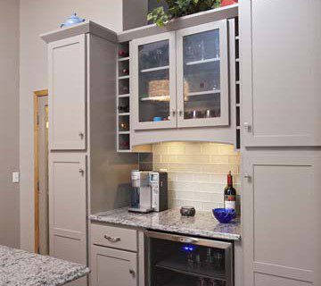 Greige Cabinets Kitchen Remodel MN