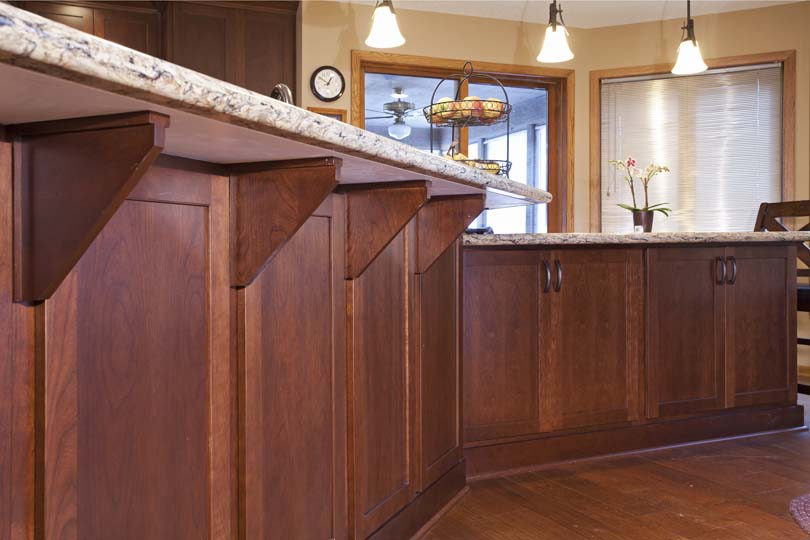 Burnsville Kitchen Remodel: Cherry Wood Cabinetry & Cambria Countertops  | Burnsville Kitchen Remodeling