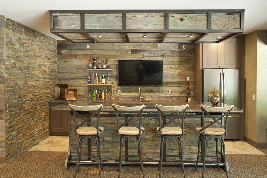 Project Feature: Rustic Eagan Basement Remodel with Entertaining in Mind  |  Eagan Remodeling & Cabinetry