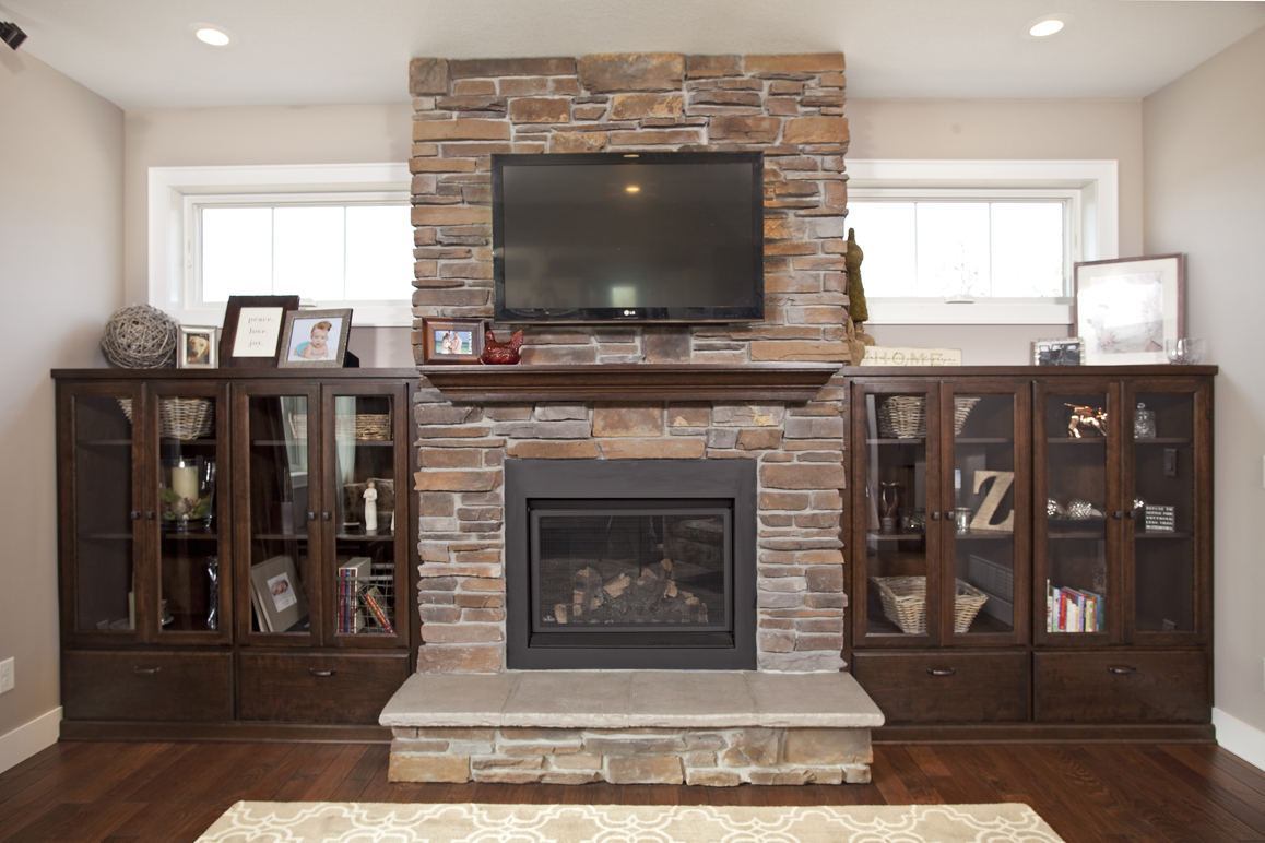 Fireplace Mantel Decor Ideas: How to Decorate Your Fireplace and the Space Around It  |  Home Design Tips and Cabinetry Solutions, Twin Cities MN