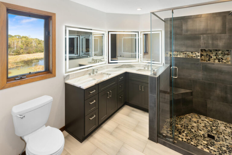 Apple Valley Double Bathroom Remodel